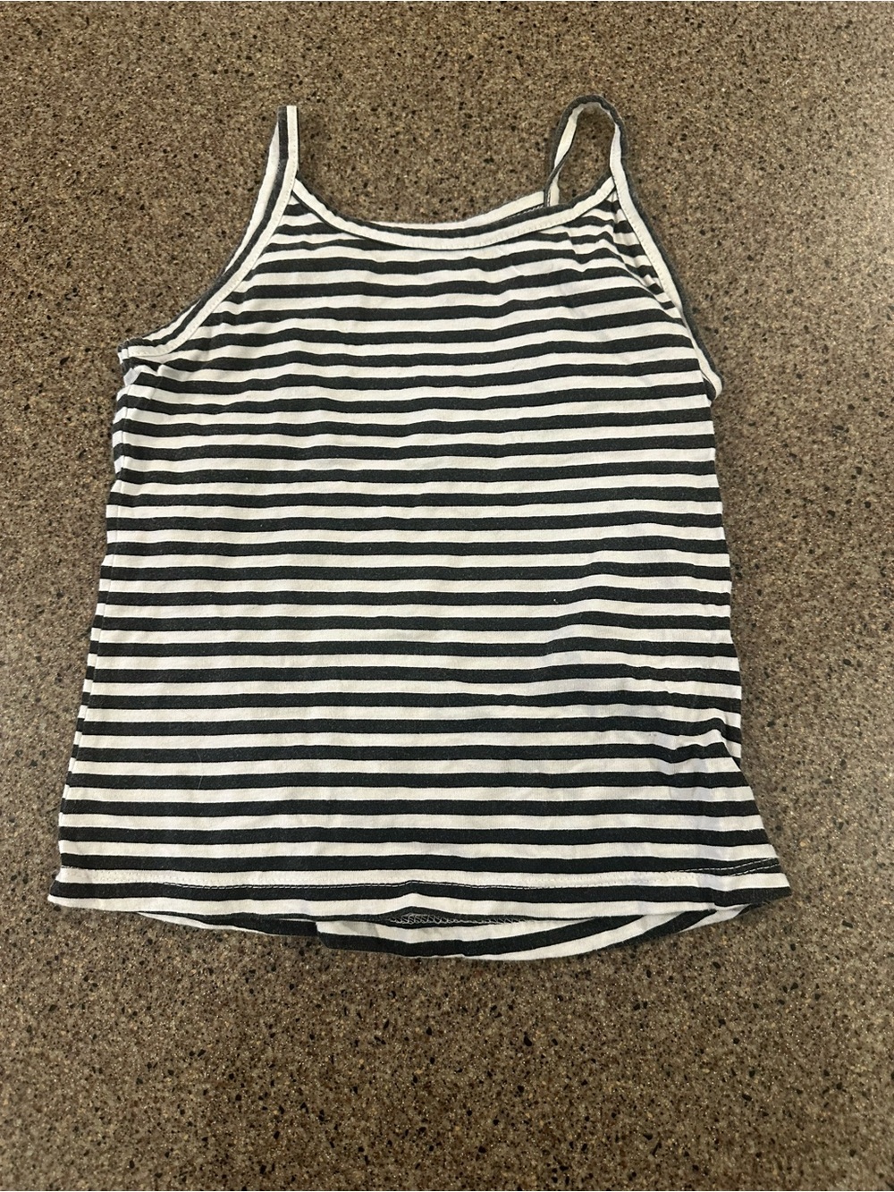 Simply Styled Black and White Striped Tank